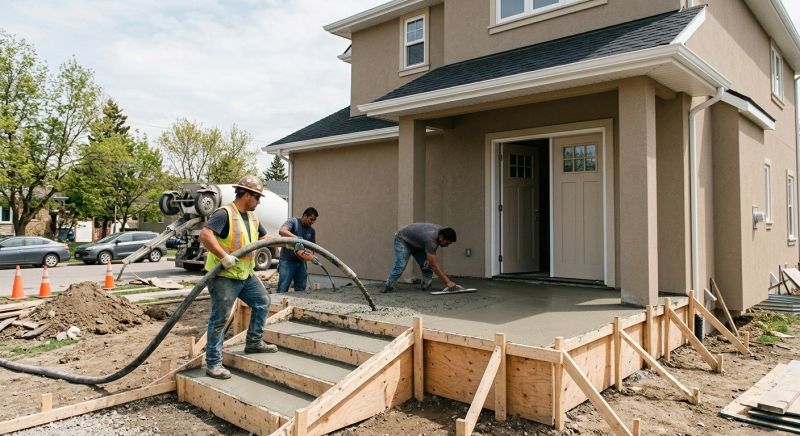 Concrete Porch Construction in Sacramento, CA
