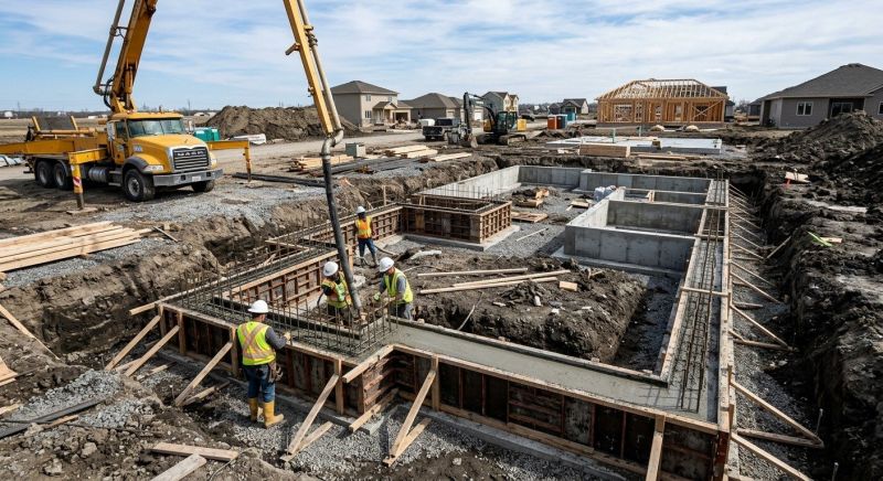 Cement Foundation Installation in Fort Wayne, IN